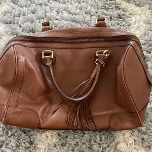 banana republic brown bag! perfect size and fits many big things!